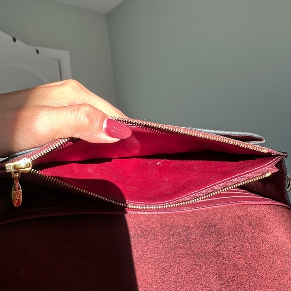 Louis Vuitton Vavin Chain Wallet Damier Ebene Bordeaux - Picture 9 of 14